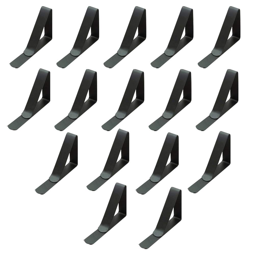16 Pcs Stainless Steel Tablecloth Clips - Heavy Duty Table Cover Clamps for Outdoor Picnics & Parties