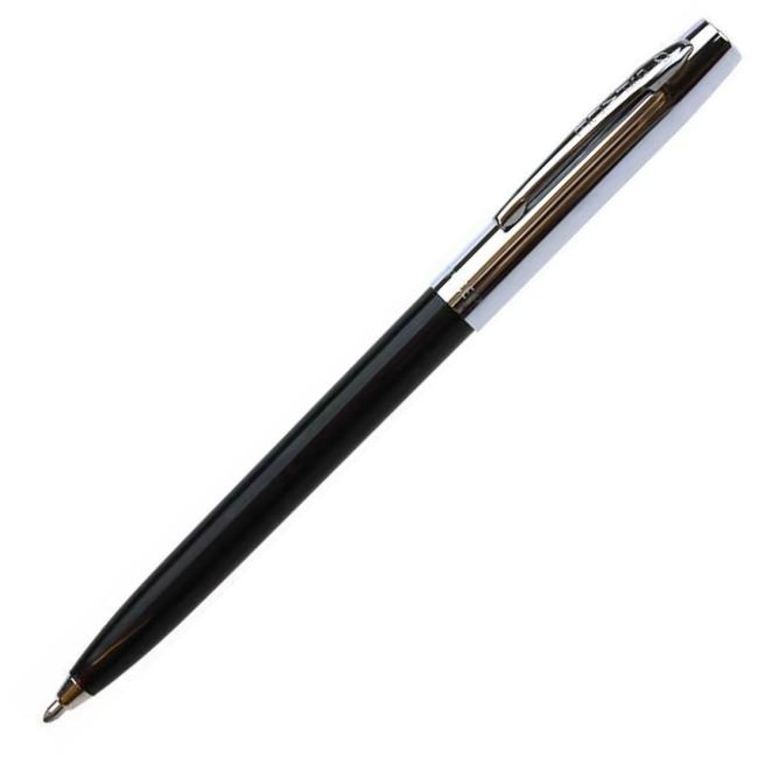 Fisher Space Pen Cap-O-Matic Ballpoint Pen - Black with Chrome Trim - Refillable, Pressurized Ink for Writing in Any Condition - Perfect for Office, Travel & Outdoor Adventures