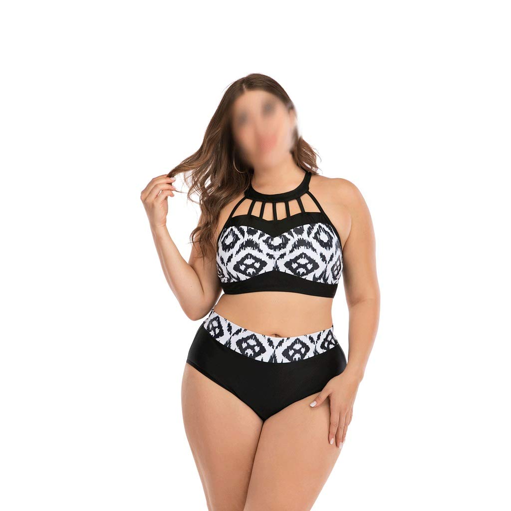 Sexy Push Up Bikini Swimwear for Women - 2 Piece Plus Size Swimsuit 4XL, High Waist & Supportive Top - Perfect for Beach Vacations, Pool Parties & Summer Getaways
