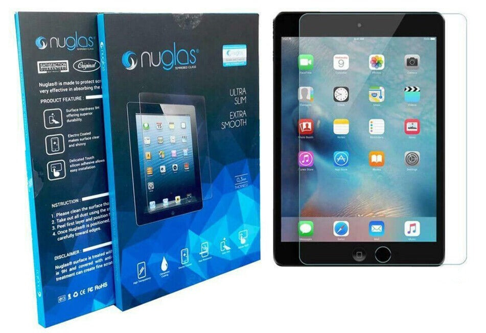 Nuglas Tempered Glass Screen Protector for iPad Air 3 / iPad Pro 10.5 - 9H Hardness, HD Clear, Anti-Scratch, Bubble-Free - Perfect for Work, Study & Entertainment