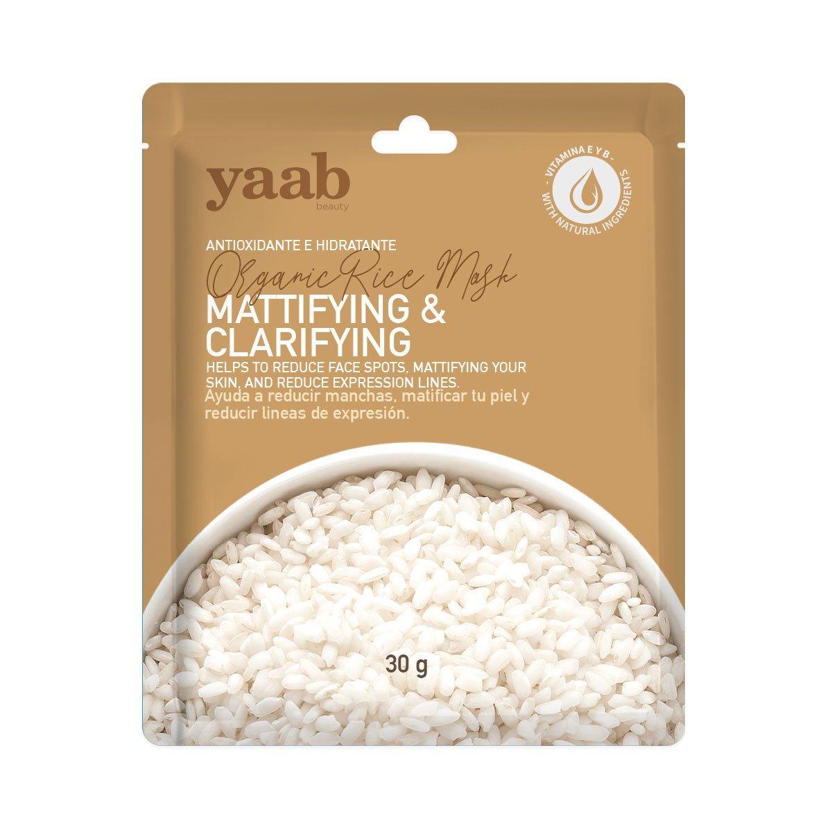 Organic Rice Face Mask by Yaab Beauty - Hydrating & Brightening Skincare for Glowing Skin - Perfect for Daily Use & Spa Treatments