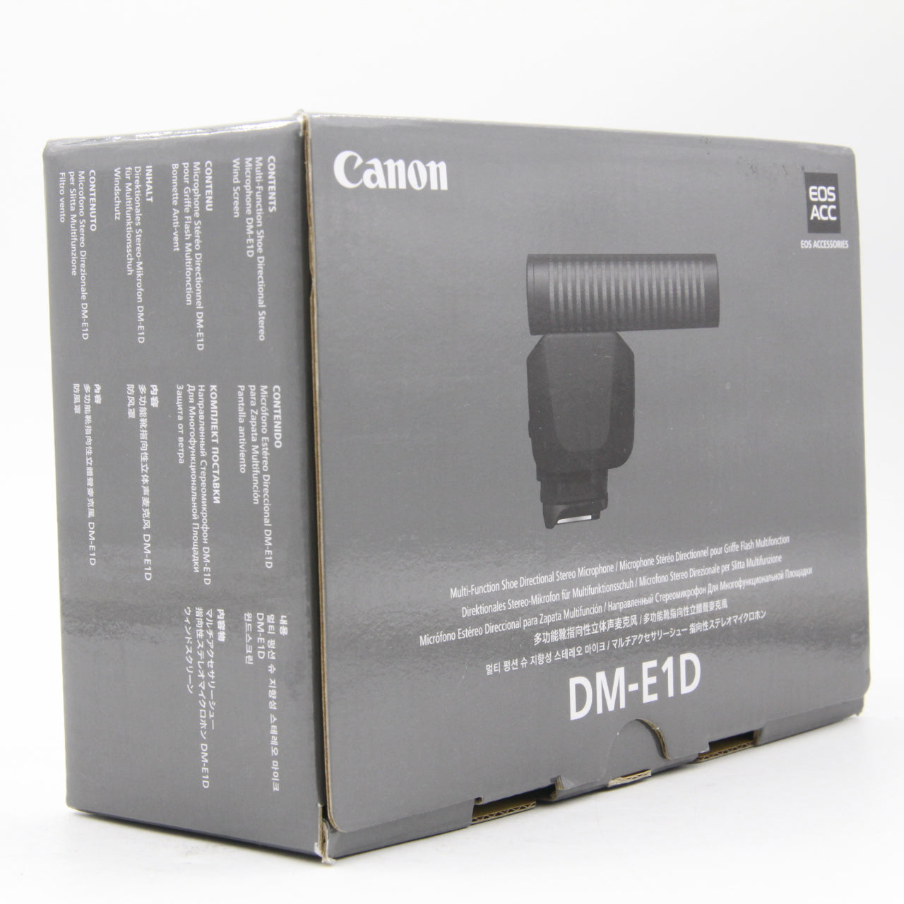 Open Box Excellent Condition Canon DM-E1D Stereo Microphone for DSLR Cameras - Perfect for Vlogging, Interviews & Professional Audio Recording