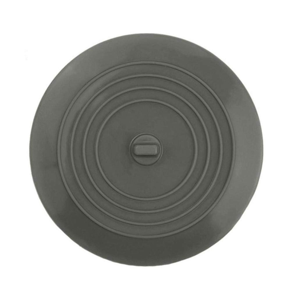 MWBLN Silicone Drain Filter Stopper - Large Bathroom & Kitchen Sink Strainer, Hair Catcher for Basin, Bathtub, and Floor Drain (Dark Grey) - Perfect for Preventing Clogs in Showers, Sinks, and Tubs