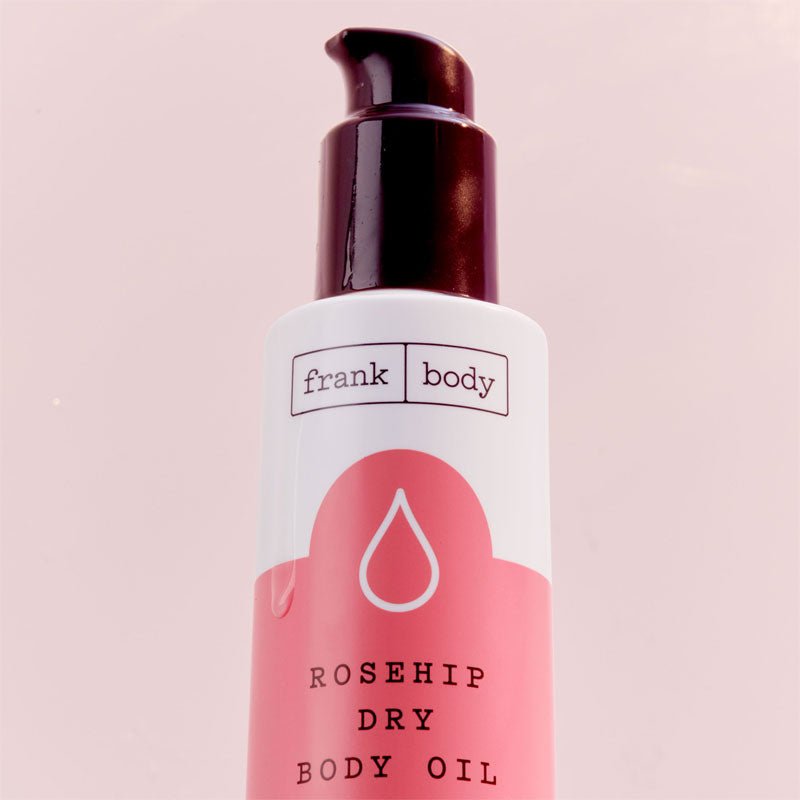 Frank Body Rosehip Dry Body Oil - Hydrating & Nourishing for Dry Skin - Perfect for Post-Shower & Nighttime Skincare Routine