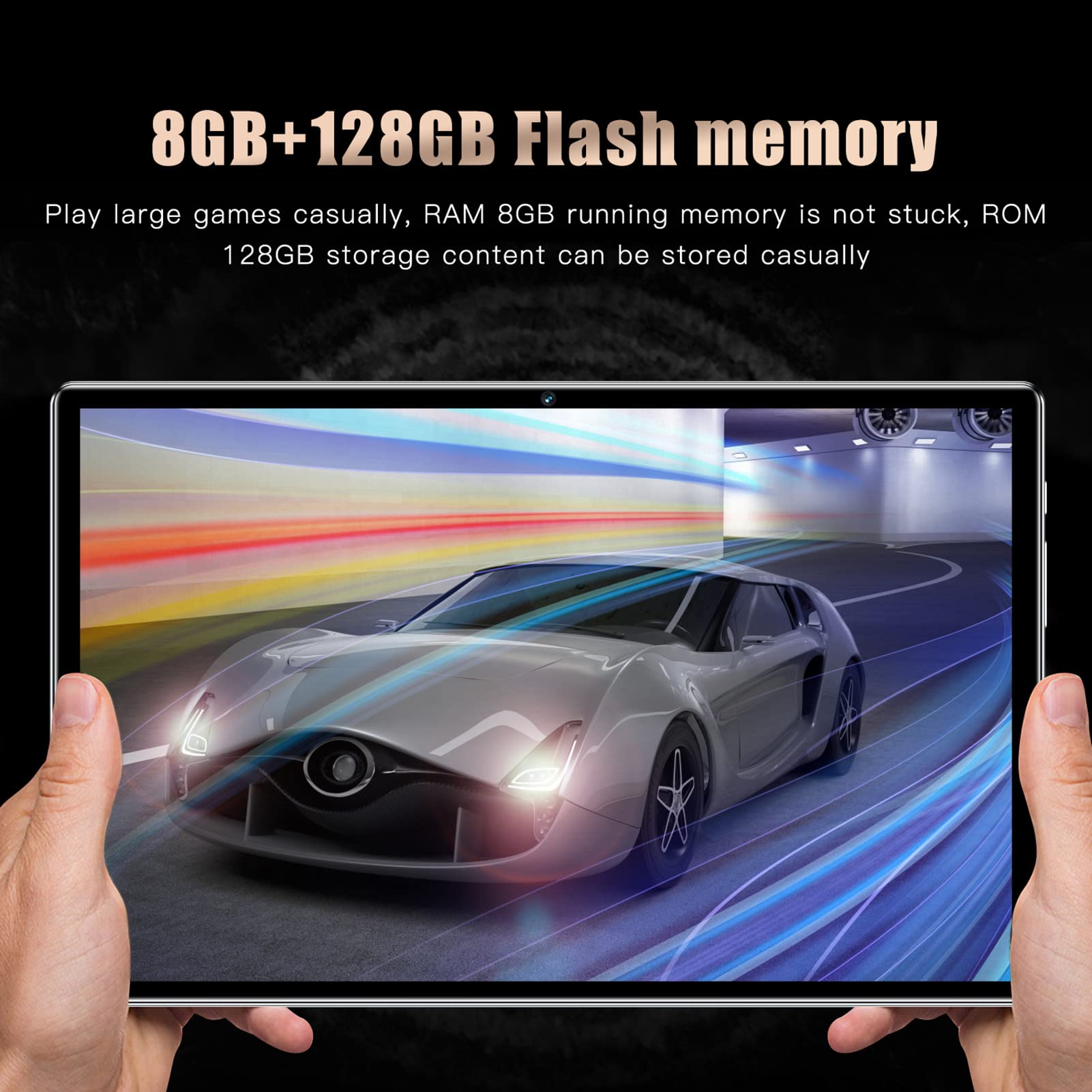 10 Inch Tablet PC with 8800mAh Battery & Dual Camera - Portable Office Tablet for Business Professionals (Black) | Perfect for Remote Work, Online Meetings & Productivity On-The-Go