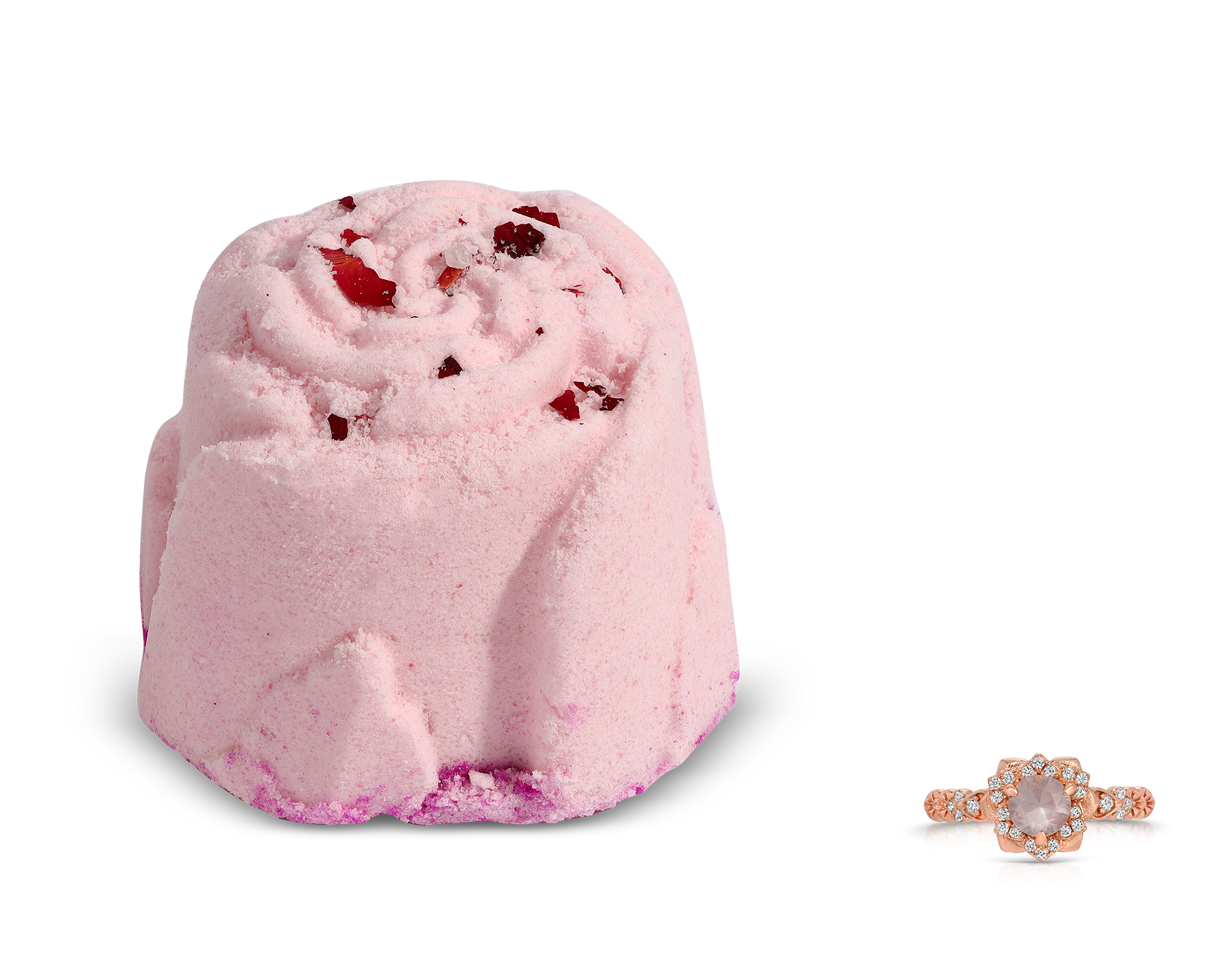 La Vie en Rose Bath Bomb - Luxurious French-Inspired Rose Scented Bath Bomb for Relaxation & Self-Care | Perfect for Spa Nights, Romantic Baths & Gift Giving