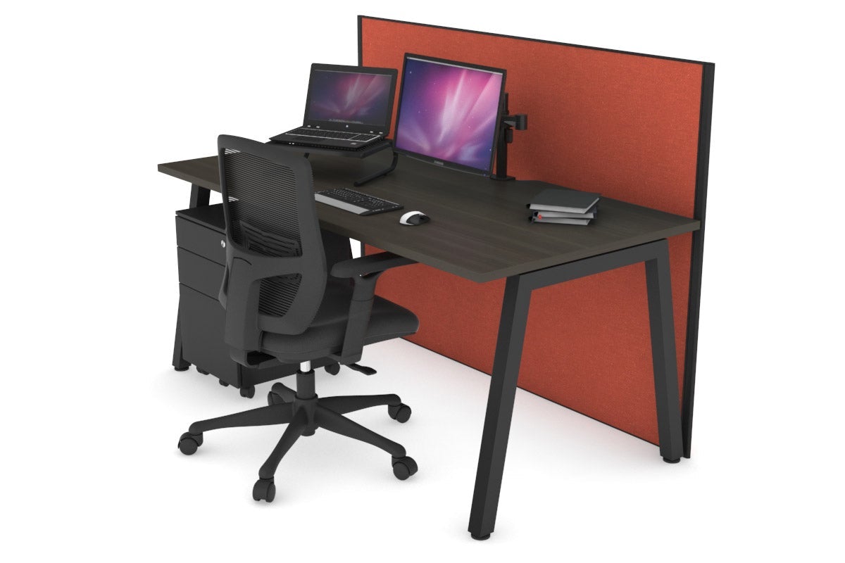 Horizon Quadro A Legs Office Desk - 1600L x 800W with Cable Management Scallop | Modern Workstation for Home Office, Study Room & Small Business Spaces
