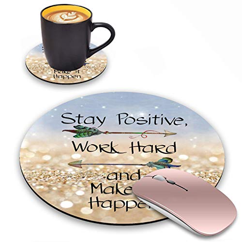 Stay Positive Work Hard and Make It Happen Motivational Sign Inspirational Quote