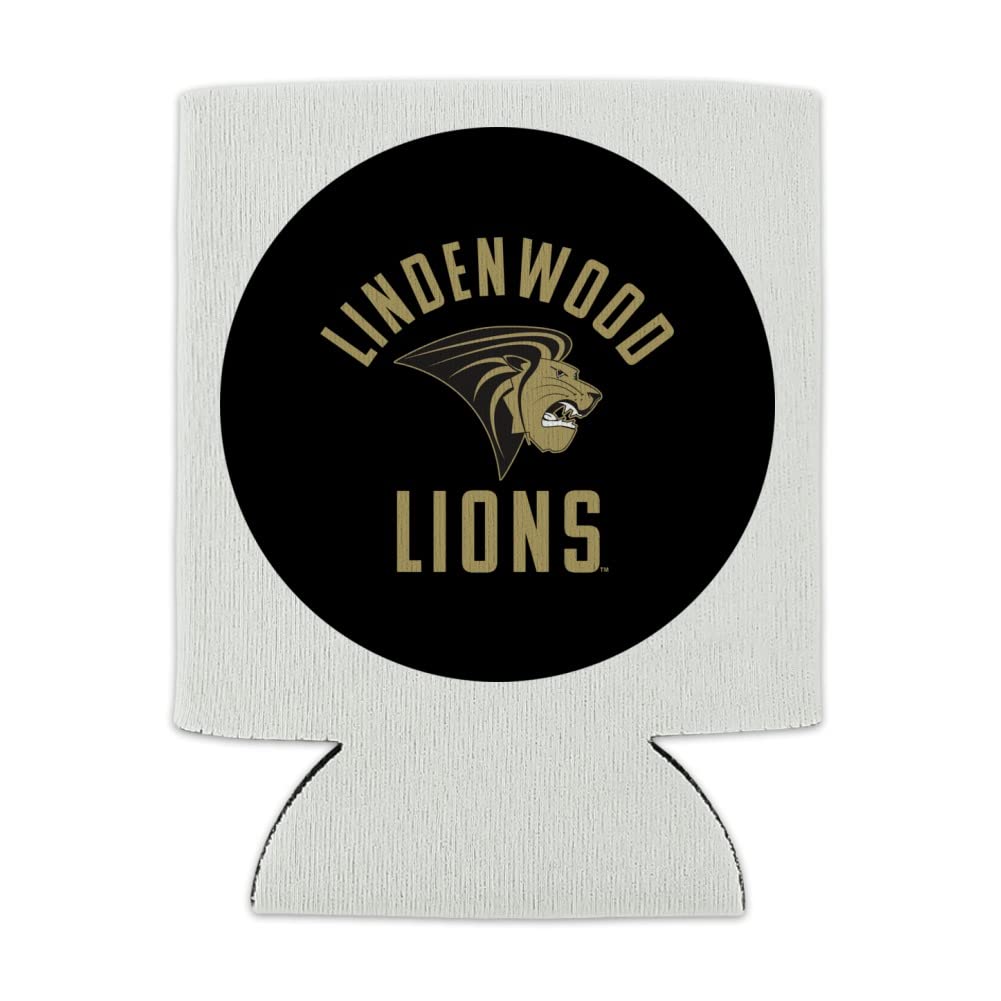 Lindenwood University Lions Logo Insulated Can Cooler - Collapsible Drink Sleeve & Beverage Holder for Beer, Soda & Energy Drinks - Perfect for Tailgates, BBQs & Game Day Parties