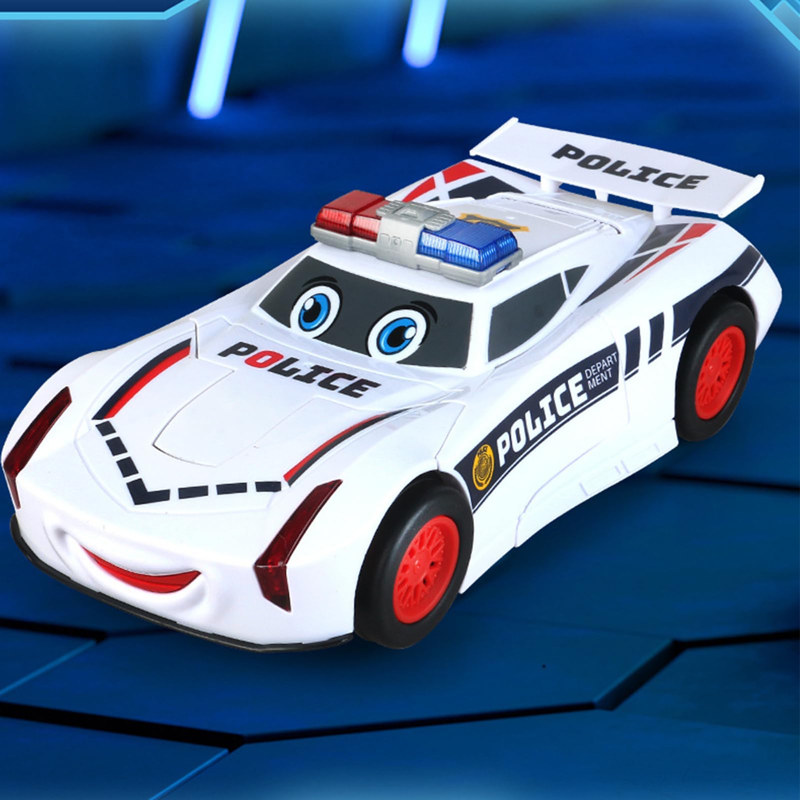 Transformer Car Toy - LED Light & Musical Robot Transforming Engineering Vehicle for Kids | Creative STEM Toy for Boys & Girls | Perfect for Playtime, Birthday Gifts & Educational Fun