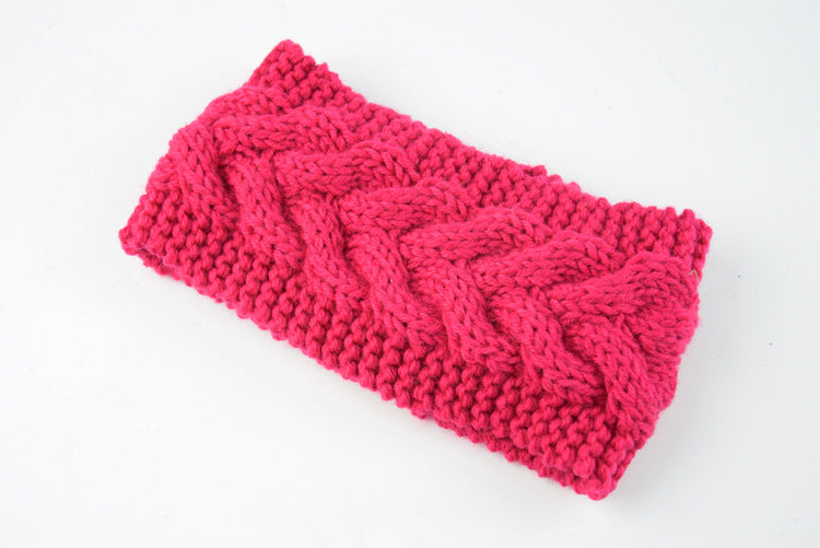 Warm Acrylic Thick Wool Knitted Headband for Women - Winter Fashion Hair Accessories - Perfect for Outdoor Activities & Cold Weather