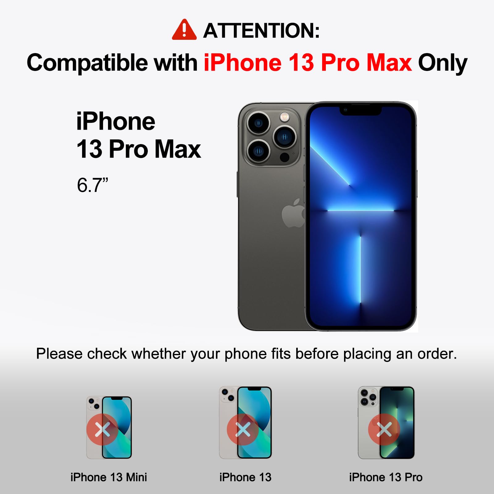 Genuine Leather Wallet Phone Case for iPhone 13 Pro Max - RFID Blocking Phone Purse with 2 Card Slots & Metal Button Bumper | Shockproof Protective Cover (Dark Brown) | Perfect for Travel, Business & Everyday Use