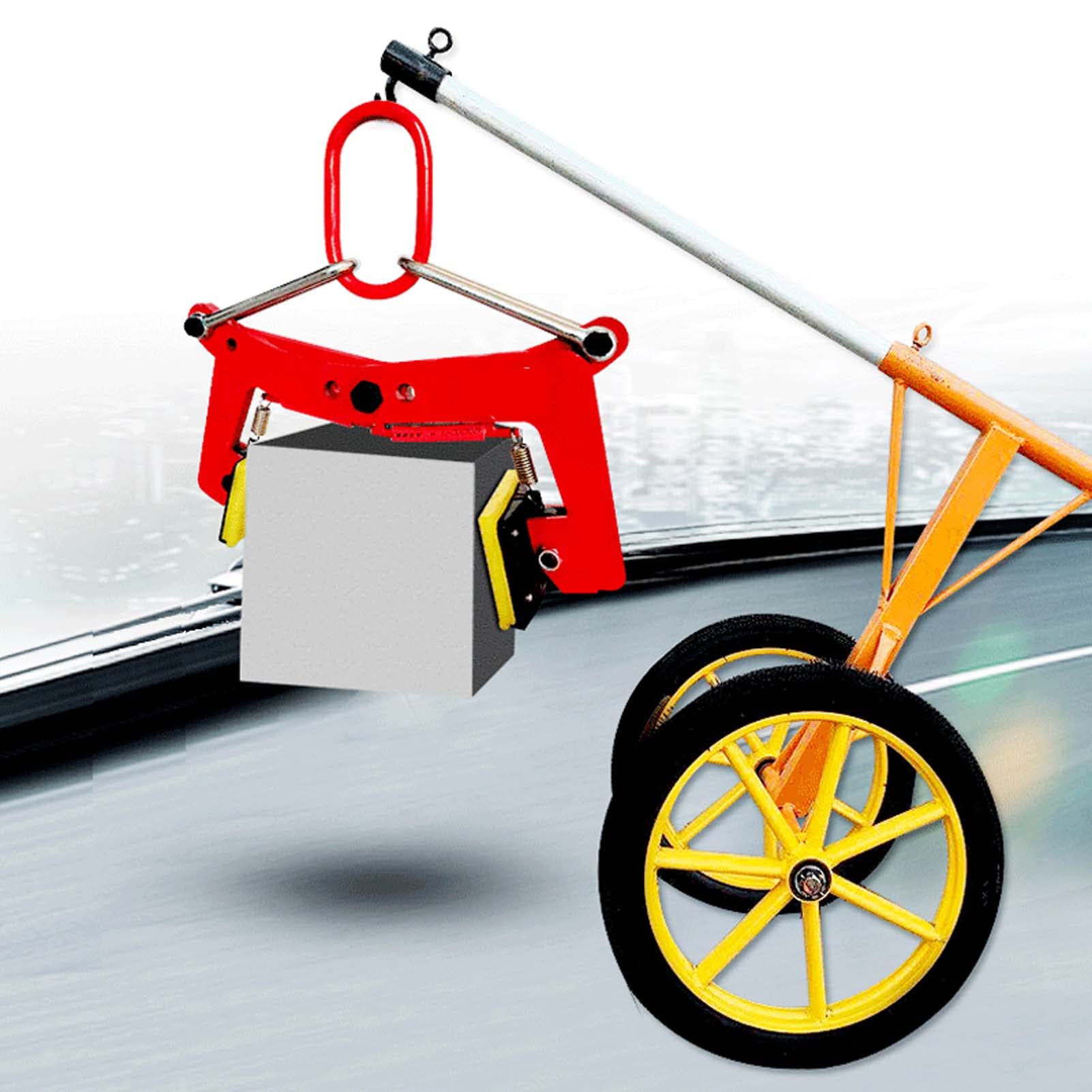 246kg (542 lbs) Heavy Duty Vertical Plate Lifting Clamp - Non-Slip Stone & Metal Sheet Lifting Tongs for Transport and Construction Work - Perfect for Stone Masonry, Metal Fabrication and Industrial Material Handling