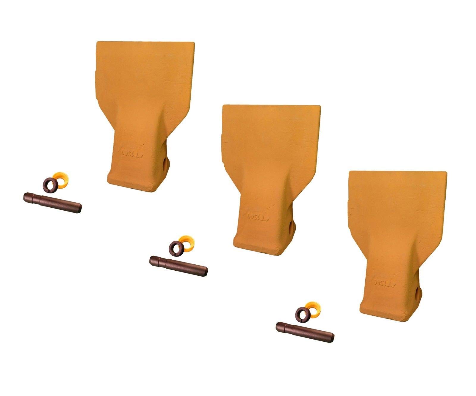 Caterpillar J300 Style Bucket Dirt Flare Tooth with Pins - 4T-1300, 107-3300 Replacement Part for Excavator & Heavy Equipment - Perfect for Construction, Mining & Landscaping Projects