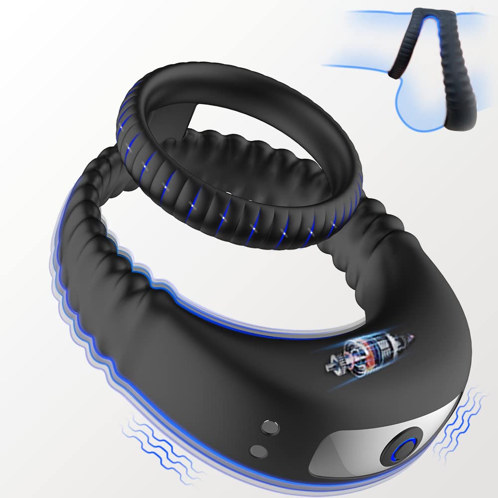 **Healexcer Vibrating Cock Ring for Couples - Silicone Penis Ring with 10 Vibration Modes, Male Adult Sex Toy for Enhanced Pleasure - Perfect for Couples Play, Spicing Up Romance & Intimate Games**