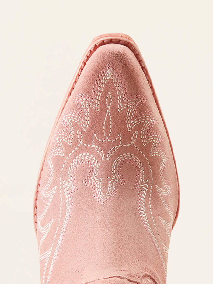 Ariat Women's Chandler Western Boot in Carnation Pink Suede - Perfect for Country Dancing, Rodeos & Western Fashion Outfits