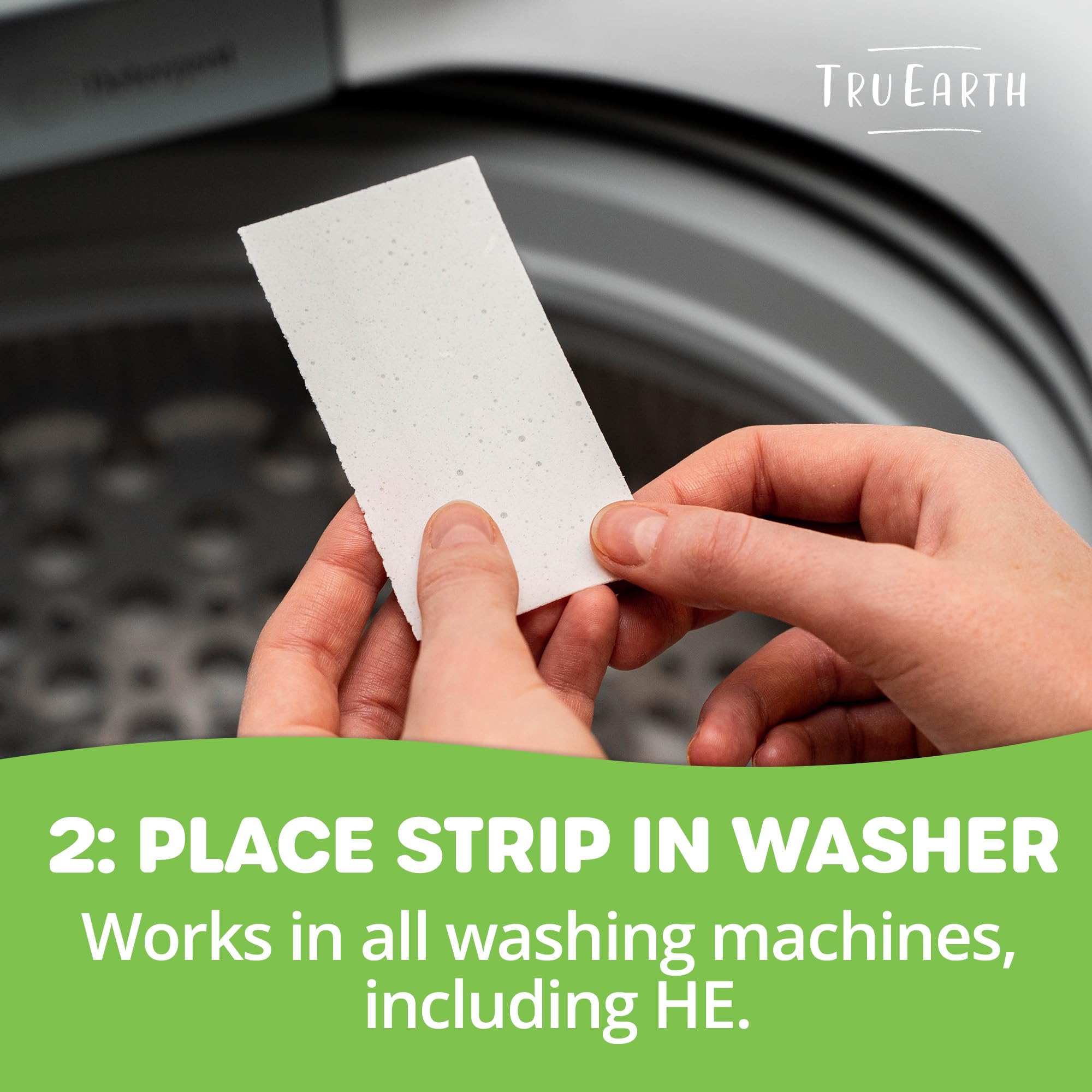 Eco-Friendly Tru Earth Laundry Detergent Sheets - Unscented, 384 Sheets (768 Loads) | Paraben-Free, Hypoallergenic | Compact, Liquidless & Travel-Friendly | Perfect for Home, Travel, and Eco-Conscious Families