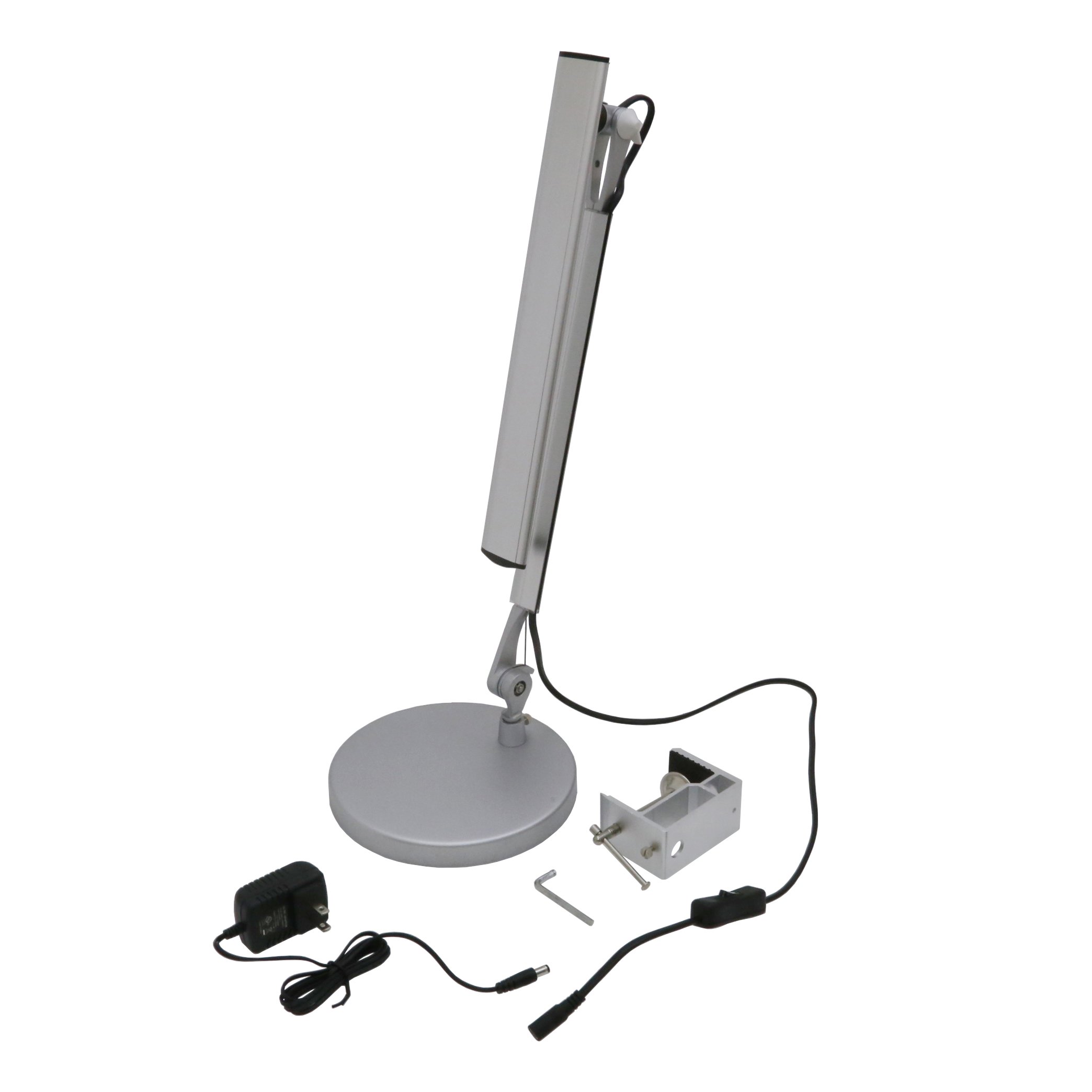 Lightkiwi Y7699 Vega Metal Architect LED Desk Lamp with Clamp Base - Adjustable Brightness & Color Temperature, Perfect for Home Office, Study, and Reading