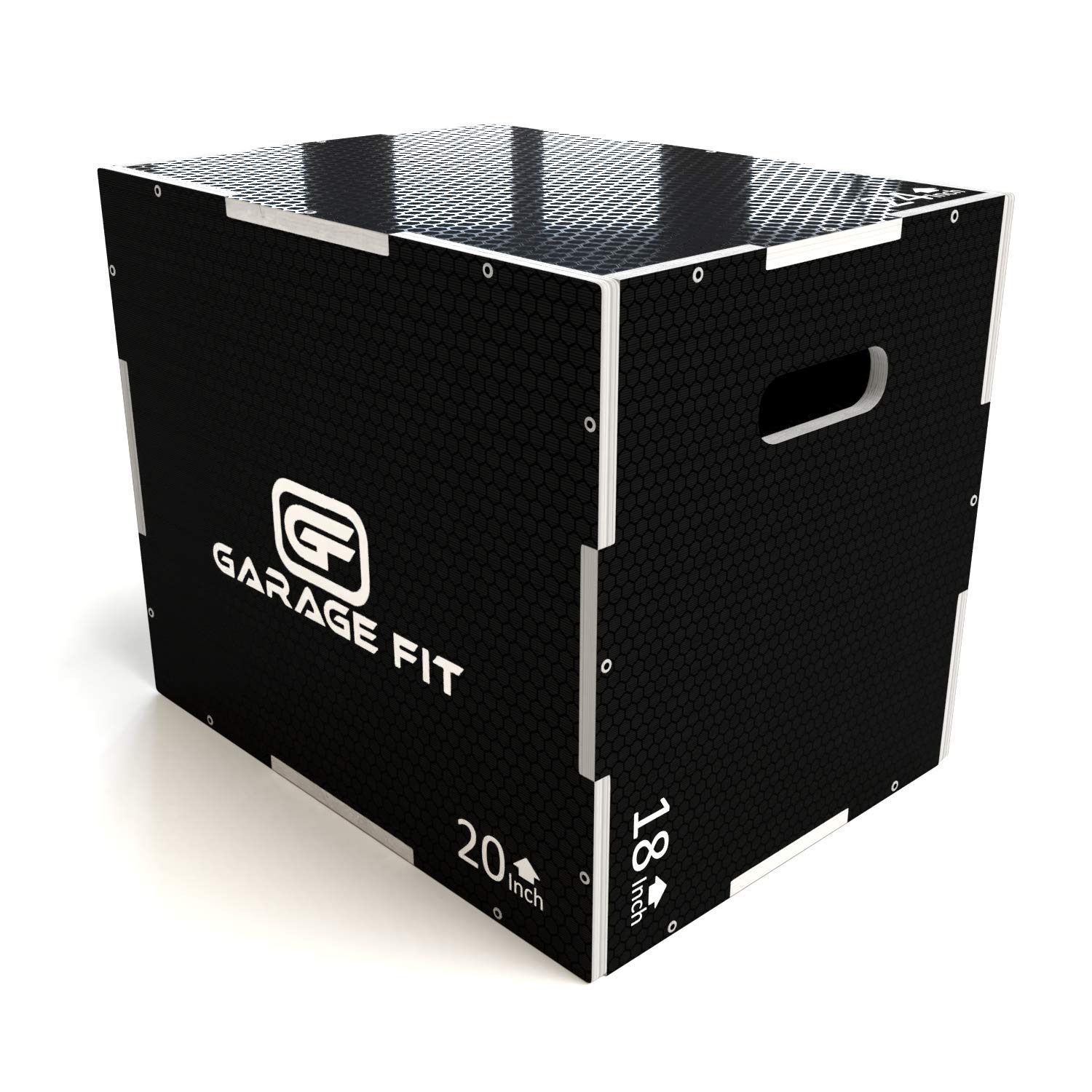 Premium 3-in-1 Wooden Plyometric Box for CrossFit & Home Gym - 30/24/20, 24/20/16, 24/20/18, 16/14/12 Inch Multi-Height Jump Box - Ideal for Plyometrics Training, HIIT Workouts & Functional Fitness Exercises