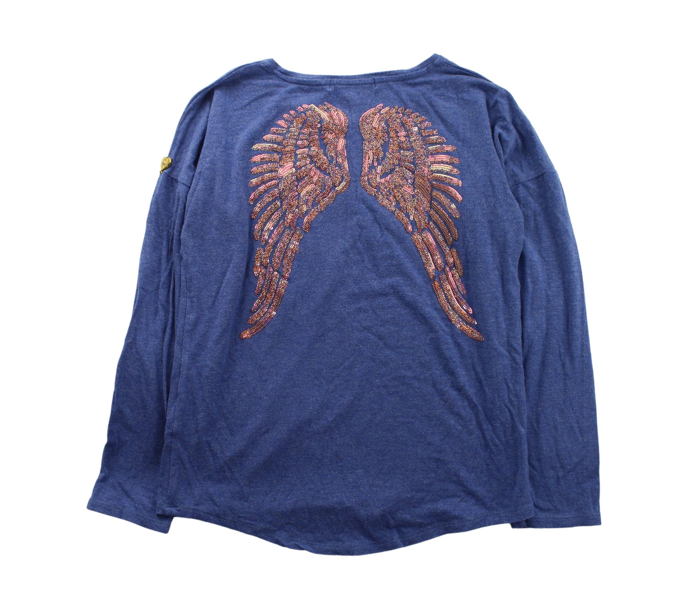 Angel's Face Long Sleeve T-Shirt for Girls - Soft Cotton Crewneck Top (Sizes 10Y & 11Y) | Perfect for School, Playdates & Everyday Wear