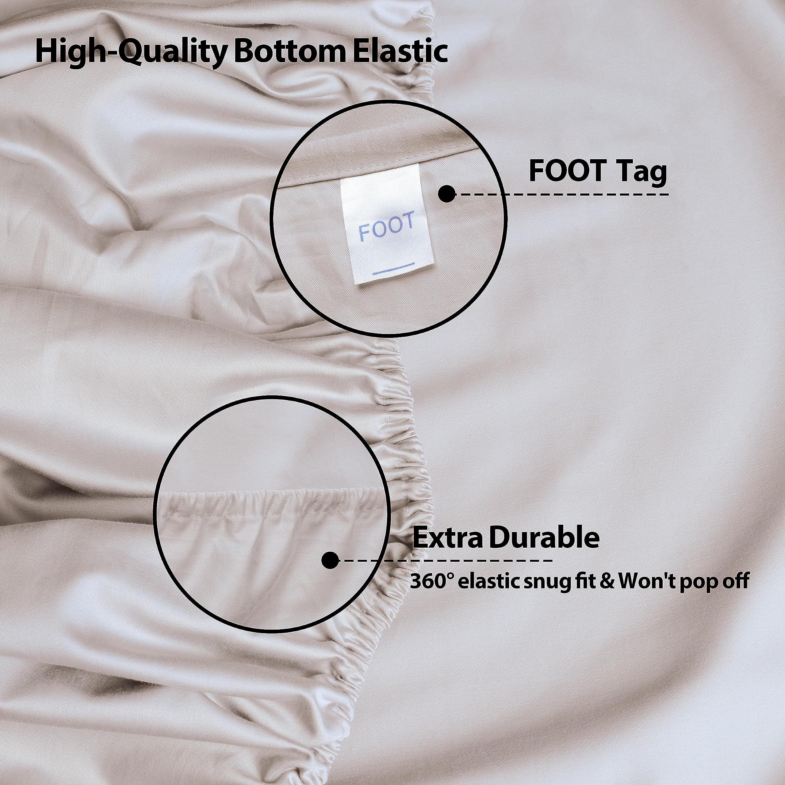Egyptian Cotton 400 Thread Count Fitted Sheet - Deep Pocket 15