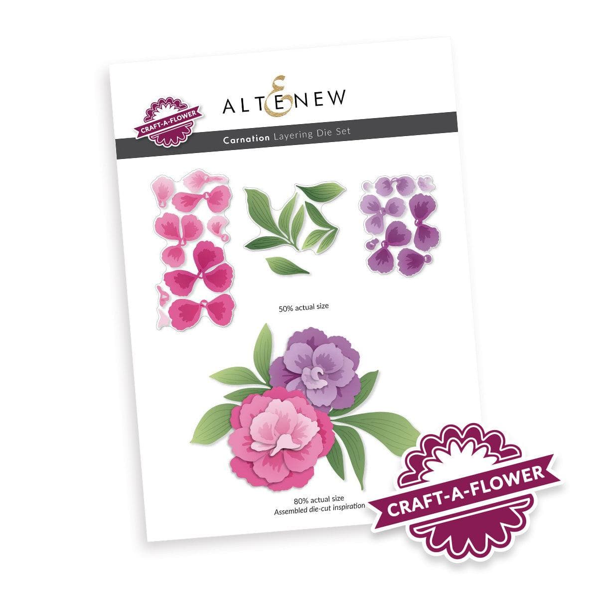 Carnation Layering Die Set for DIY Paper Flower Crafting - Perfect for Scrapbooking, Card Making, and Home Decor Projects