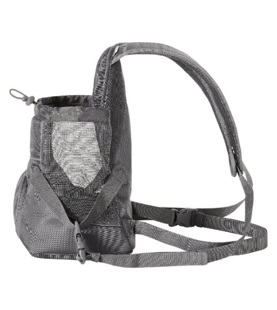Outward Hound Pooch Pouch Front Dog Carrier - Grey | Hands-Free Pet Carrier for Small Dogs | Perfect for Hiking, Travel & Outdoor Adventures
