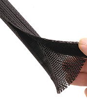 Flame Retardant Pet Wrap Braided Sleeving - 1.25 Inch x 100 Feet - Protective Cable Sleeve for Pet Chewing, Home & Office Wire Management