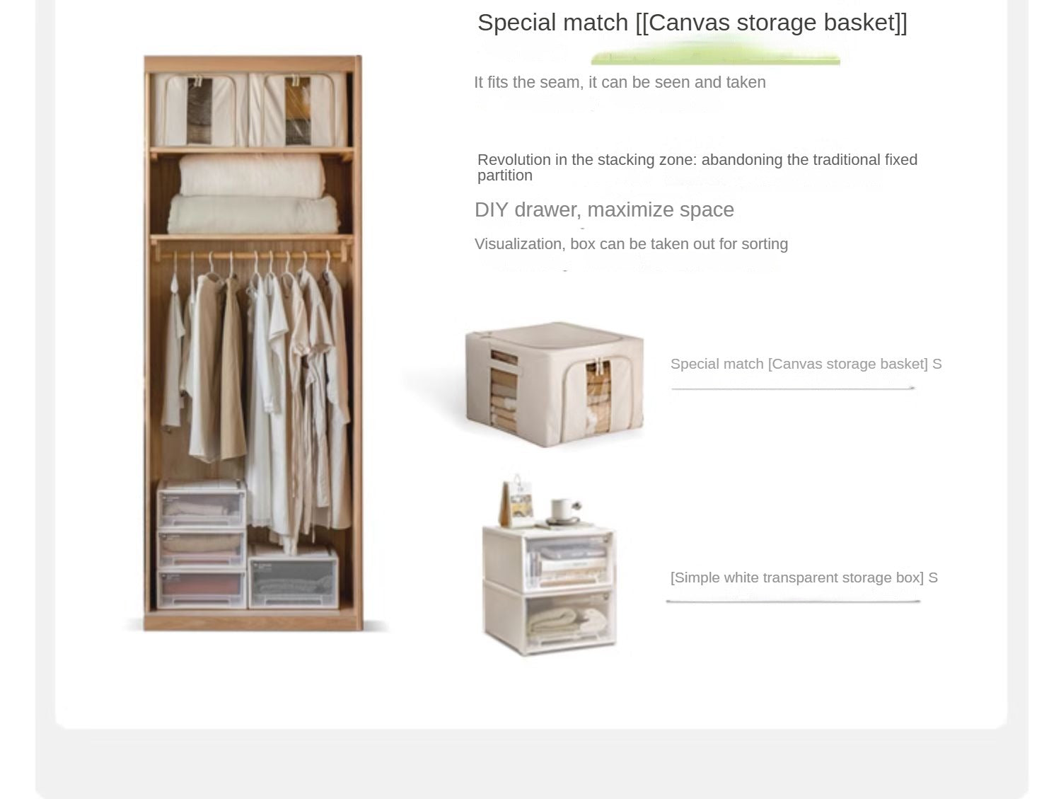 Solid Oak Wood Sliding Door Wardrobe Closet - Modern Storage Solution for Bedroom, Living Room & Office