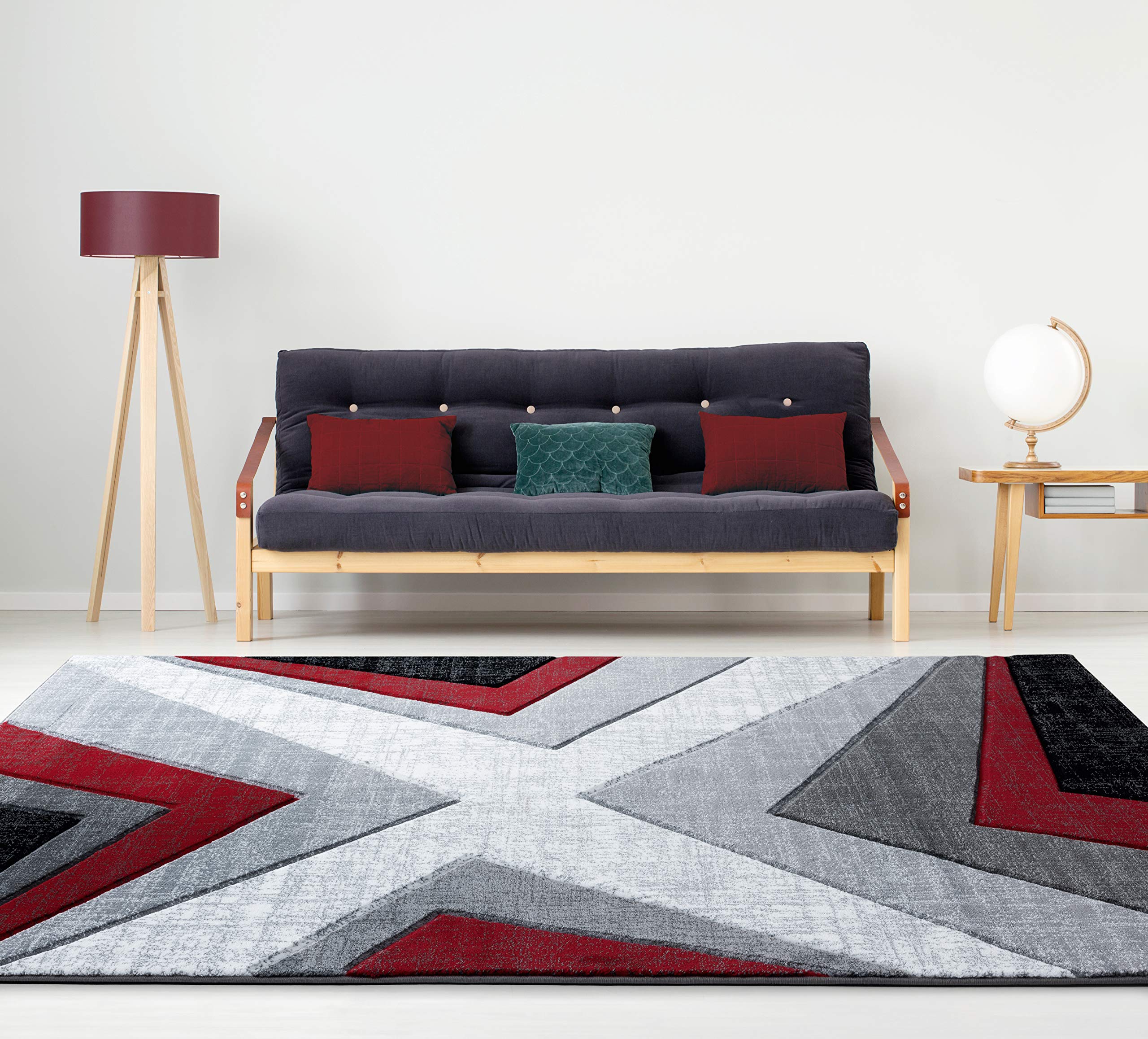 United Weavers of America Bristol Zine Red Area Rug 5'3