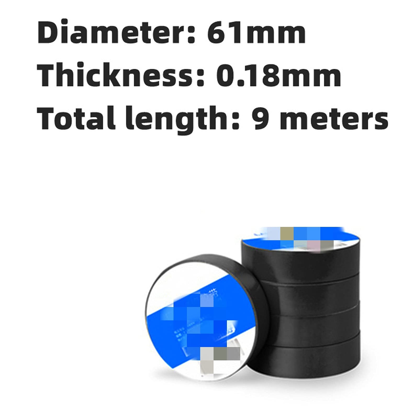 High Temp Resistant PVC Electrical Tape - 9m Roll for Insulation Protection
