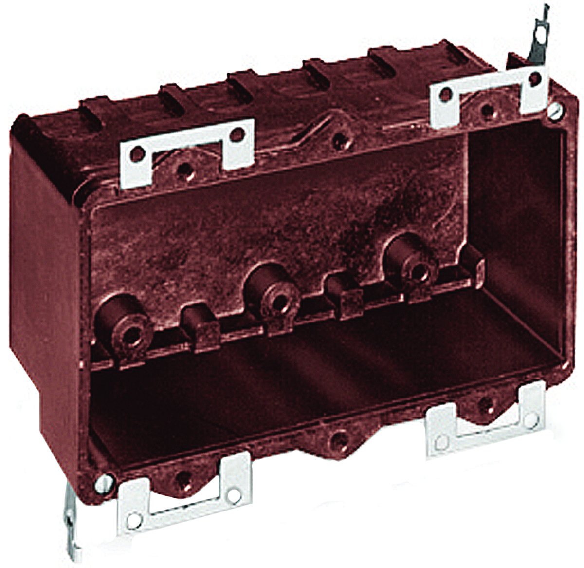 Thomas & Betts Carlon 3-Gang Outlet Box - Phenolic Electrical Box for Outdoor & Wet Locations - Ideal for Commercial & Industrial Wiring