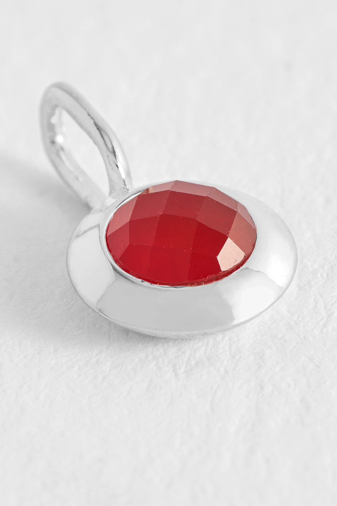 Genuine January Birthstone Garnet Charm Pendant - Perfect for Necklaces, Bracelets & Jewelry Making - Ideal Gift for Capricorn & Aquarius Birthdays