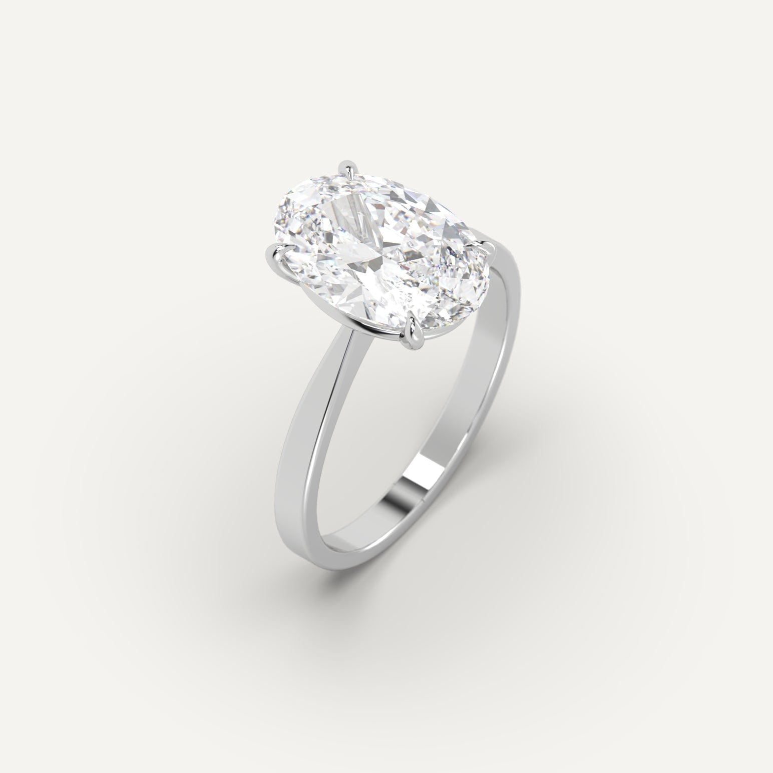 3 Carat Oval Cut Diamond Ring for Women - Elegant Solitaire Engagement & Wedding Band - Perfect for Proposals, Anniversaries, and Special Occasions
