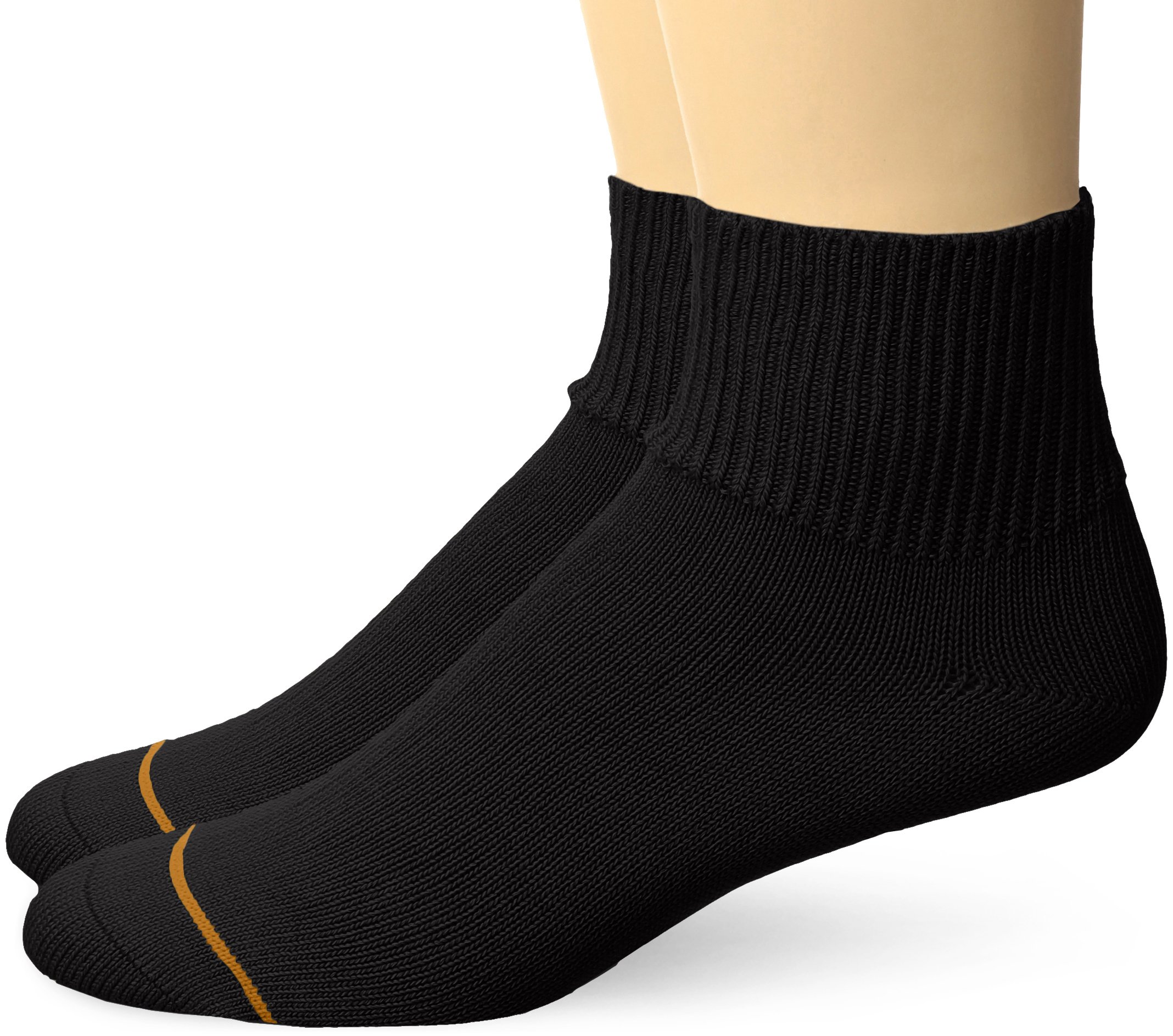 Gold Toe Men's Non-Binding Quarter Socks - 2 Pairs Pack - Comfortable No-Slip Athletic Socks for Running, Hiking & Everyday Wear