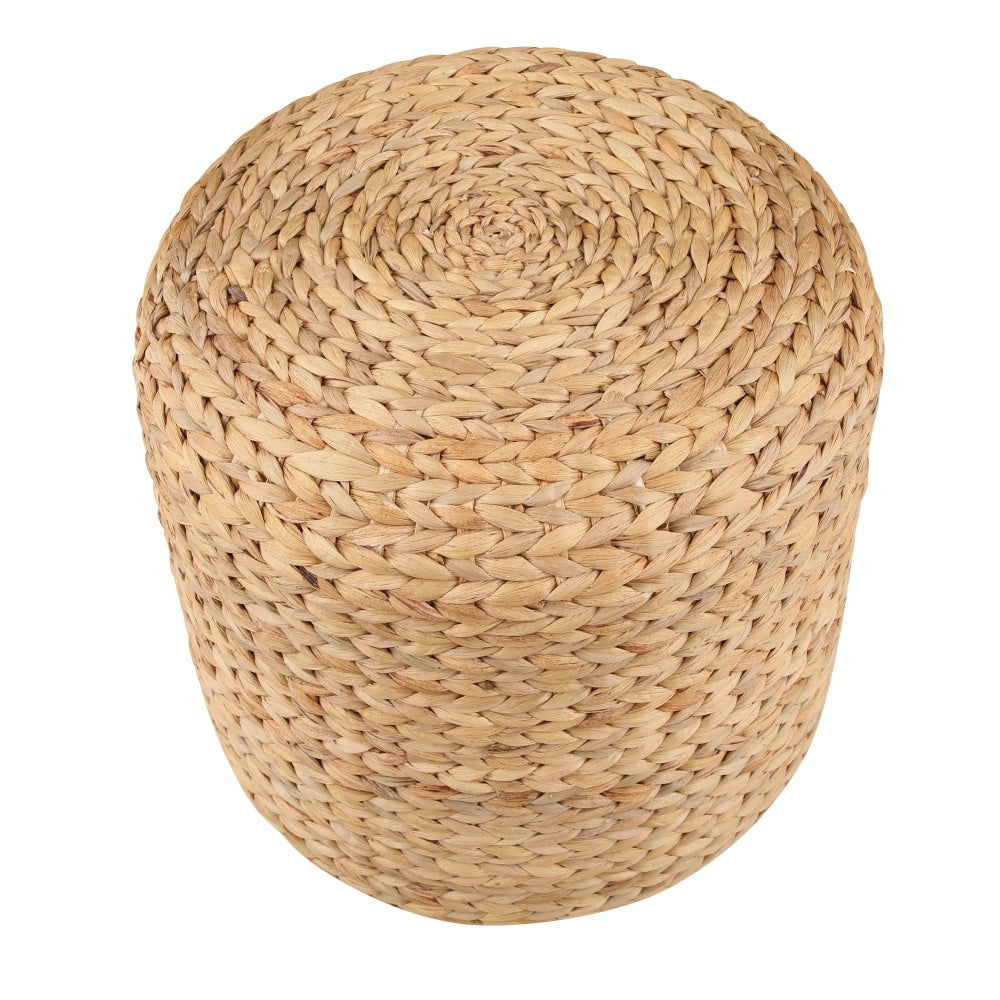 Cleo Ottoman Low Foot Stool Round Natural - Versatile Home Decor for Living Room, Bedroom & Office Use