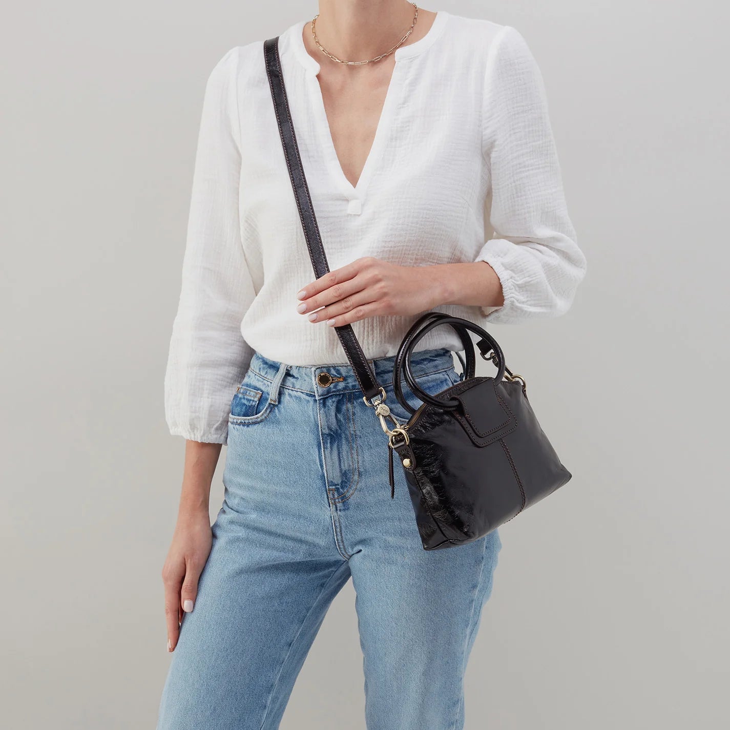 HOBO SHEILA TOP ZIP CROSSBODY BAG - Stylish Leather Shoulder Purse for Women, Perfect for Work, Travel & Everyday Use