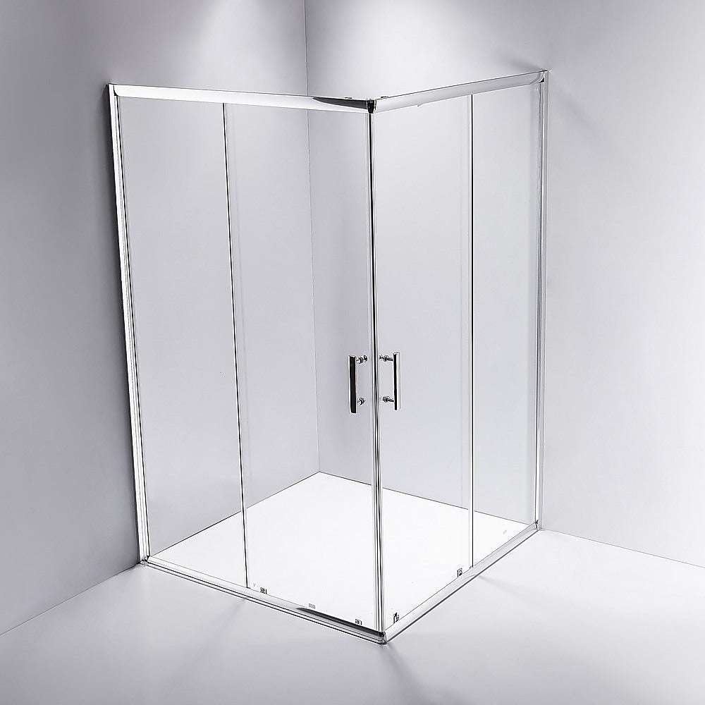 Della Francesca 1000 x 1200mm Sliding Door Shower Screen - Tempered Nano Safety Glass for Bathroom, Waterproof & Durable - Perfect for Modern Home, Hotel, and Spa Renovations
