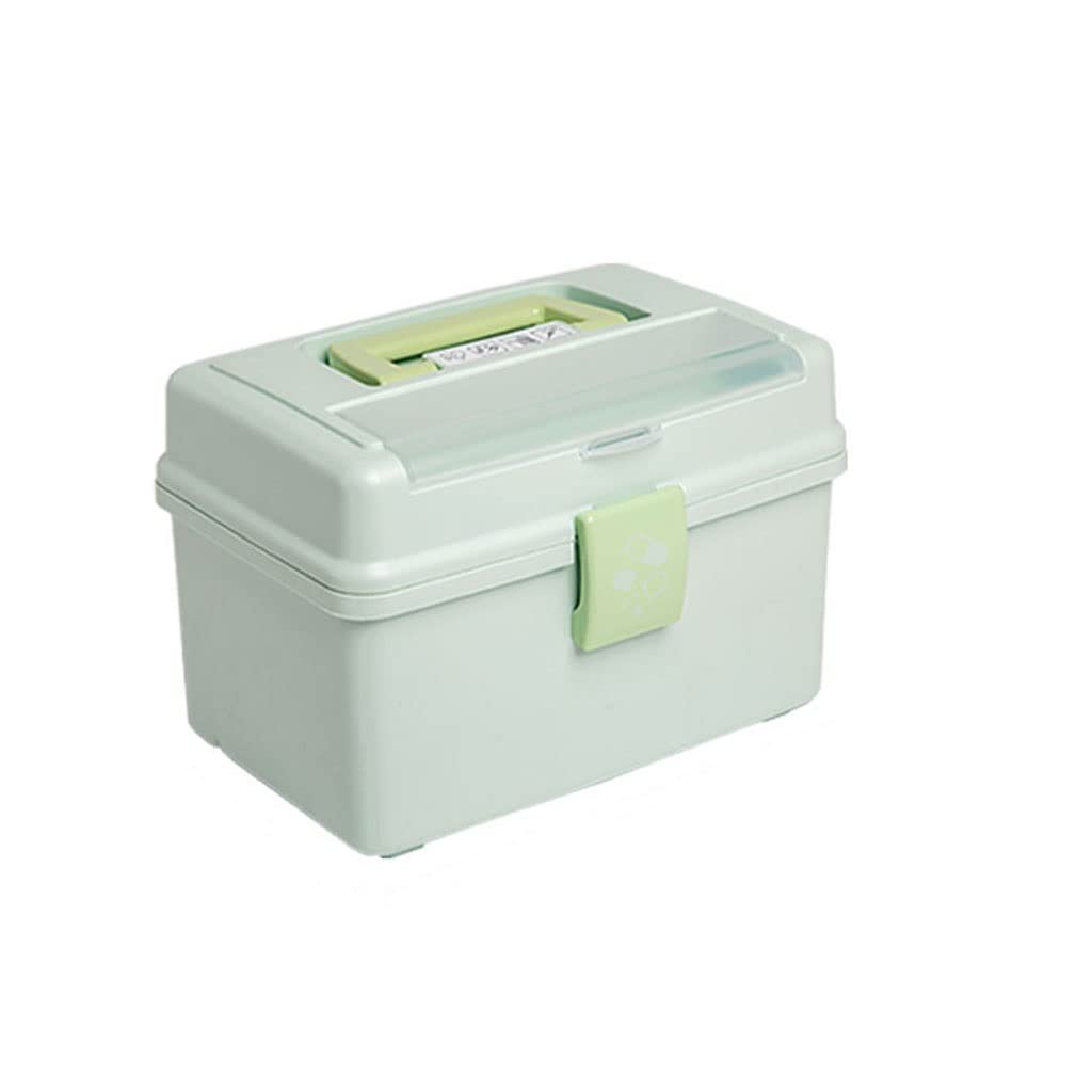 JSY 2-Layer Large First Aid Kit - Portable Medicine Storage Box for Home & Outdoor Use | Emergency Medical Supplies Organizer | Perfect for Camping, Travel, and Family Safety (Color: A)