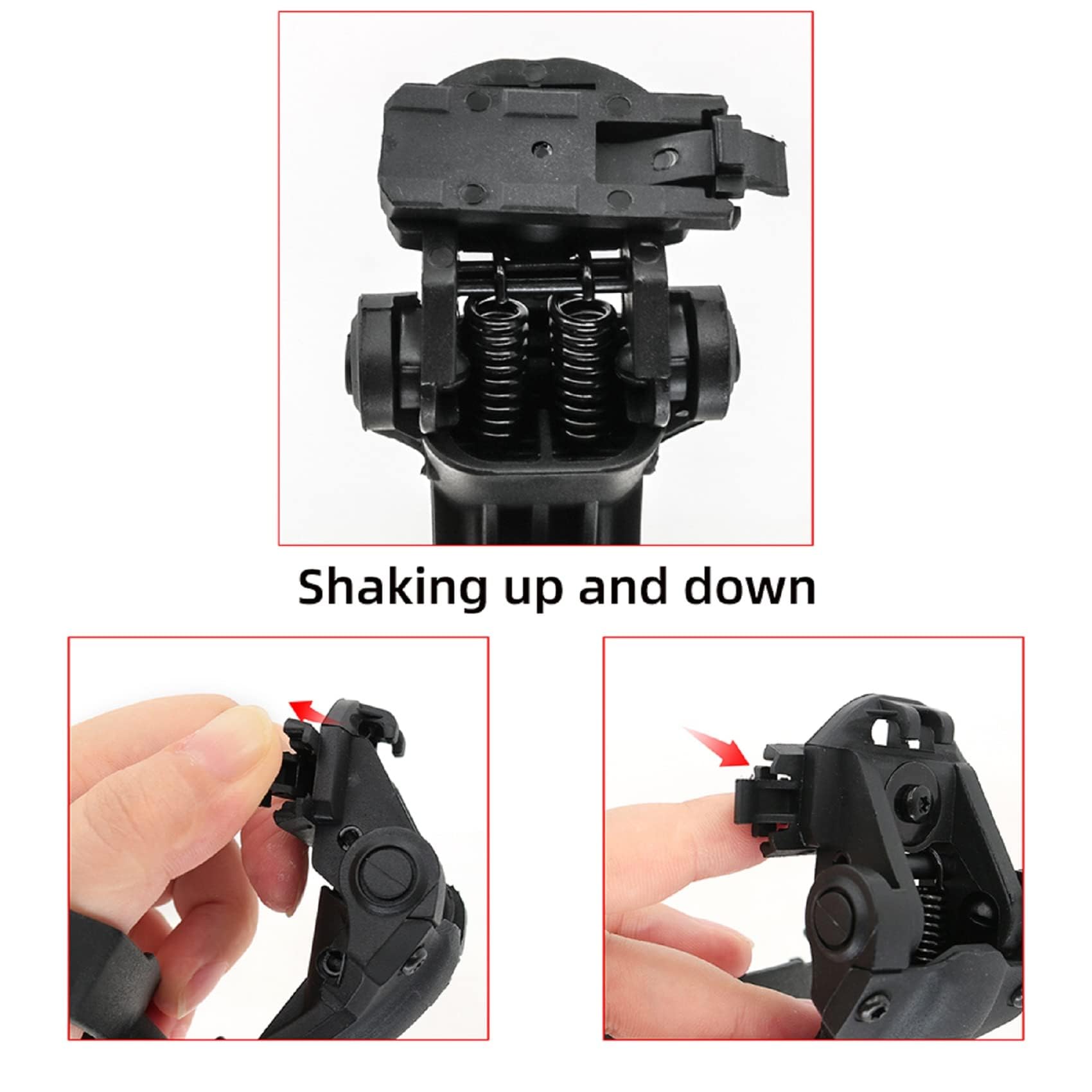 Tactical Helmet ARC Rail Adapter for Howard Leight Impact Sport Earmuffs - Helmet Mounting System for Shooting, Hunting & Airsoft - Compatible with Electronic Hearing Protection Headsets