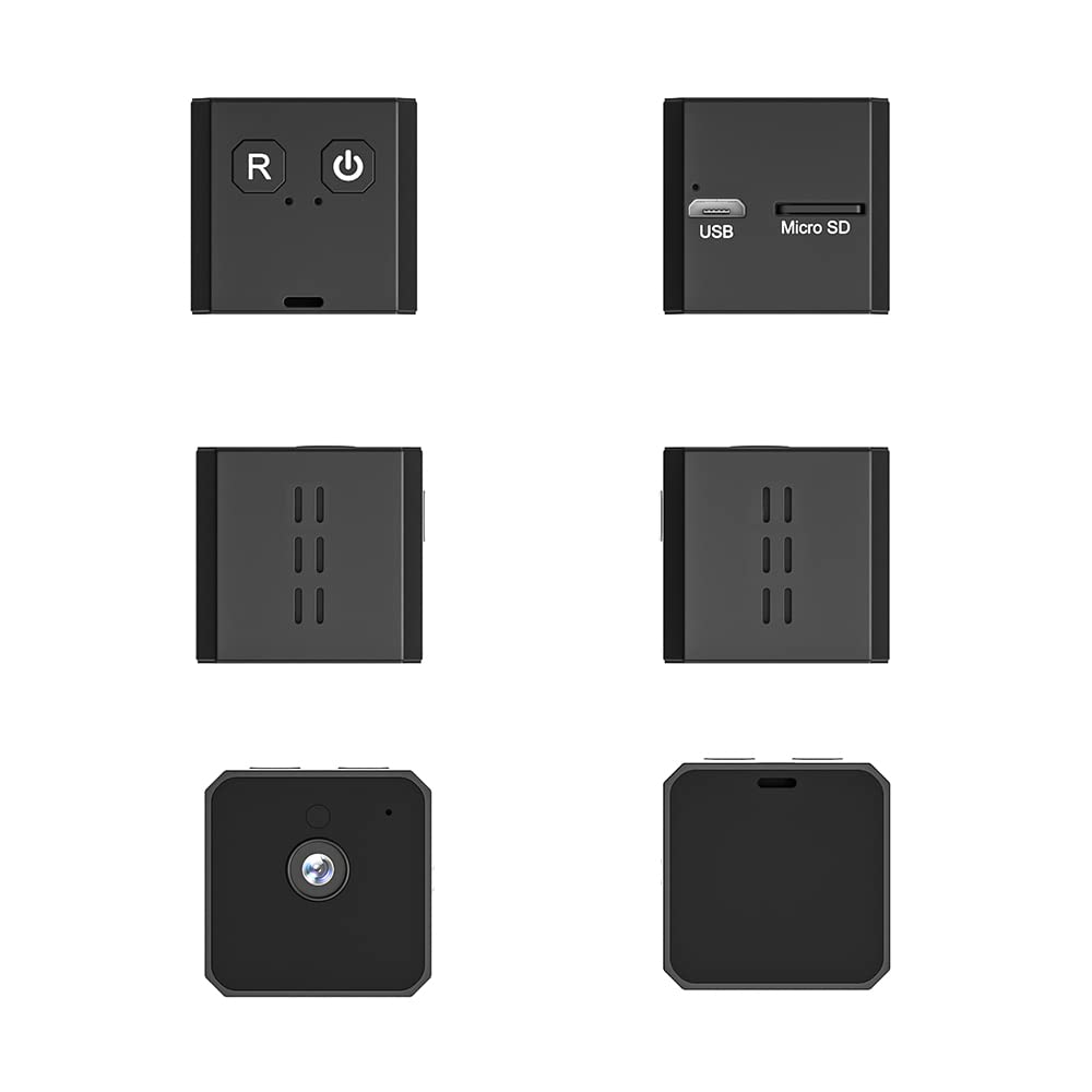 DICPHIL 1080P Mini Hidden Camera - Wireless Spy Camera with Night Vision & Motion Detection | Portable Surveillance Camera for Home Security, Business Monitoring, Baby Care & Nanny Cam