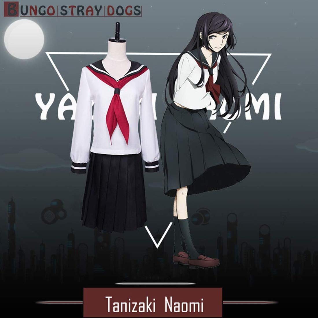 Bungo Stray Dogs Naomi Tanizaki Cosplay Costume - Anime Sailor School Uniform Outfit for Halloween & Convention (Perfect for Cosplay Events, Anime Parties, and Themed Dress-Up)