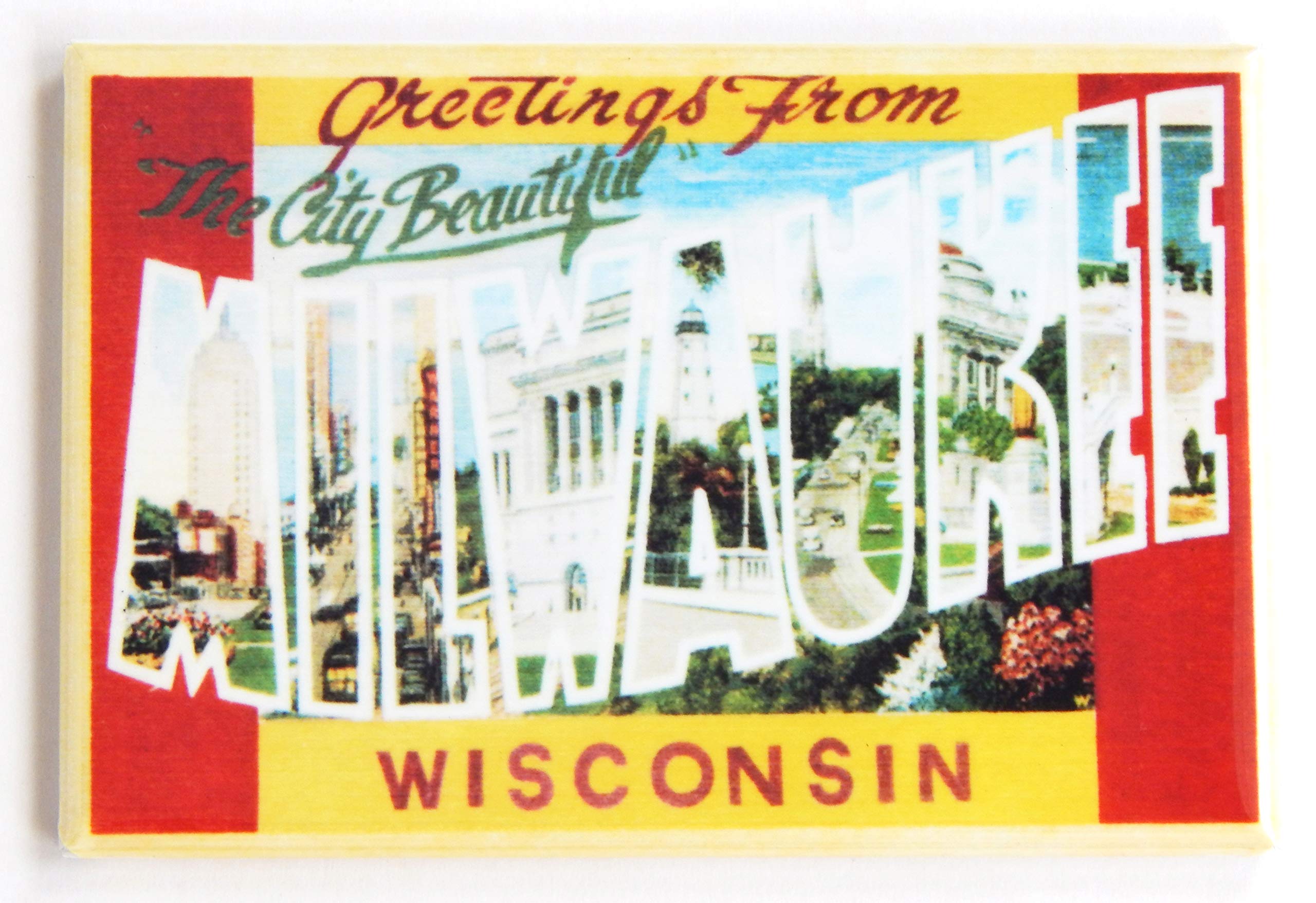 Milwaukee Wisconsin Souvenir Fridge Magnet - 2 x 3 Inches - Perfect for Refrigerators, Lockers & Travel Memorabilia
