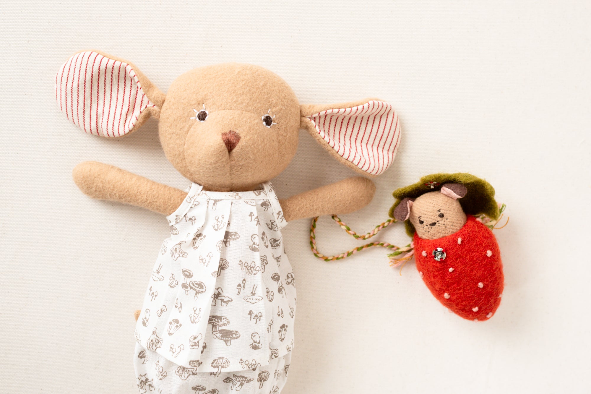 Adorable Mushroom Print Bloomers for Dolls - Cute & Soft Doll Underwear - Perfect for Doll Dressing, Playtime & Collectibles