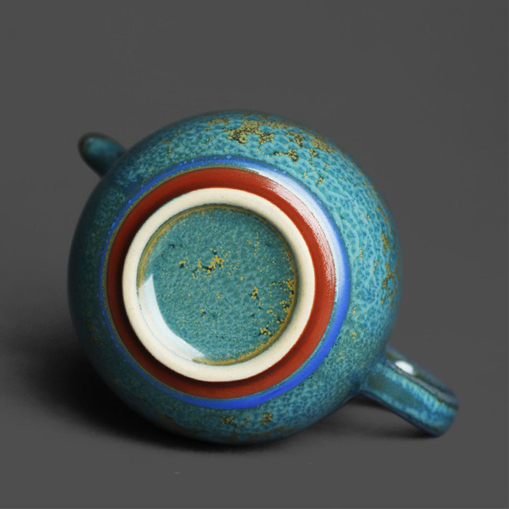 Premium Handmade Jun Kiln Tianmu Teacup - Authentic Chinese Ceramic Tea Cup for Gongfu Tea Ceremony, Perfect for Home, Office, or Gift Giving