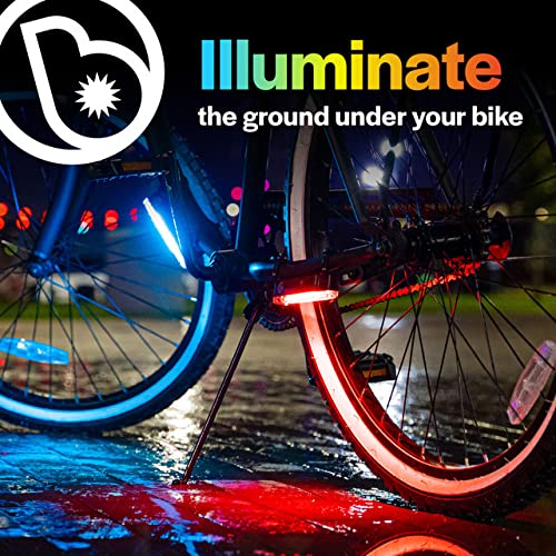 Brightz GoBrightz LED Bike Frame Light - 4 Modes Flashing/Constant Glow for Night Cycling Safety - Waterproof Bicycle Lights for Kids, Teens & Adults - Perfect for Commuting, Evening Rides & Outdoor Adventures