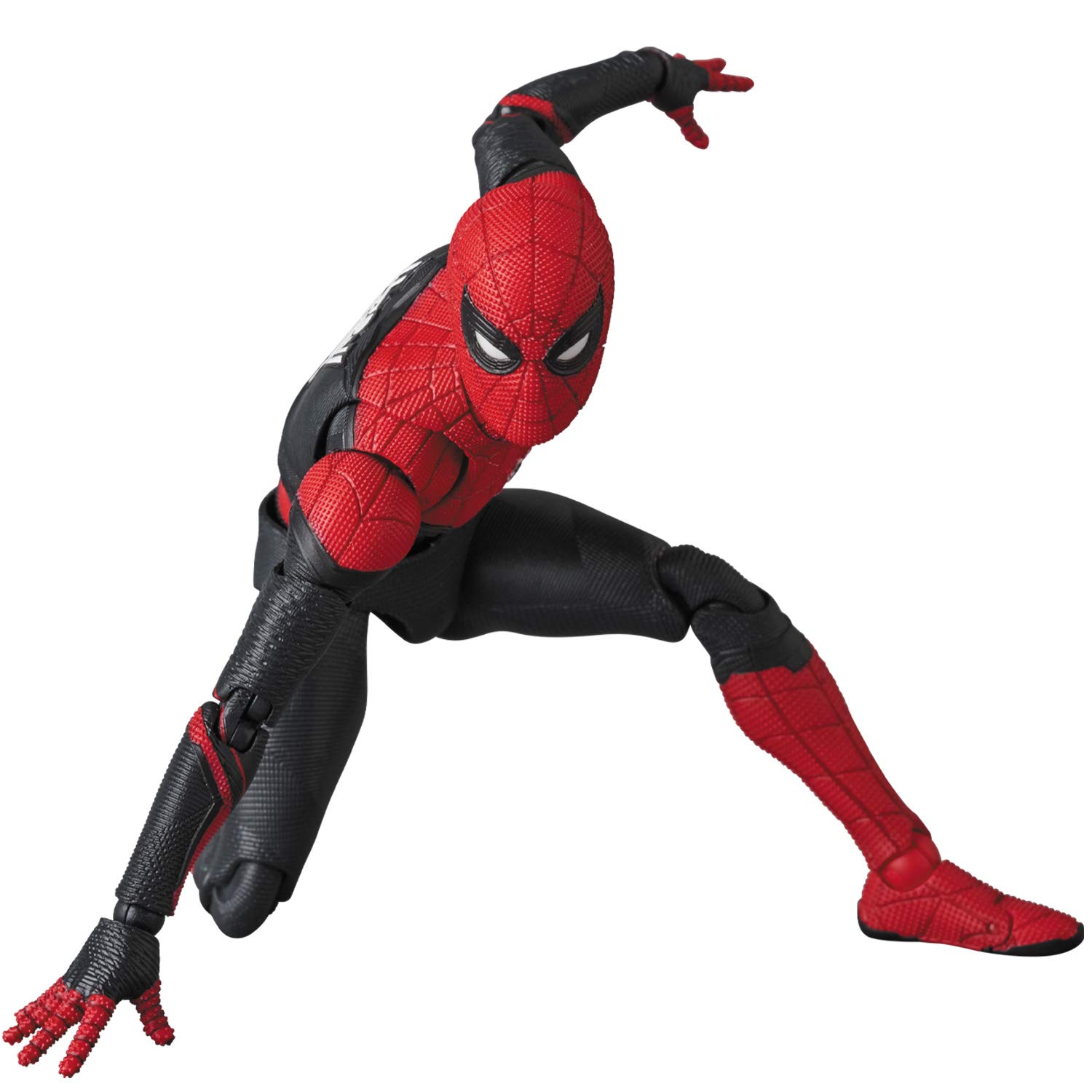 MAFEX No.113 Spider-Man Upgraded Suit Action Figure - Far from Home Movie Collectible for Display & Play | Superhero Toy Gift for Fans & Collectors