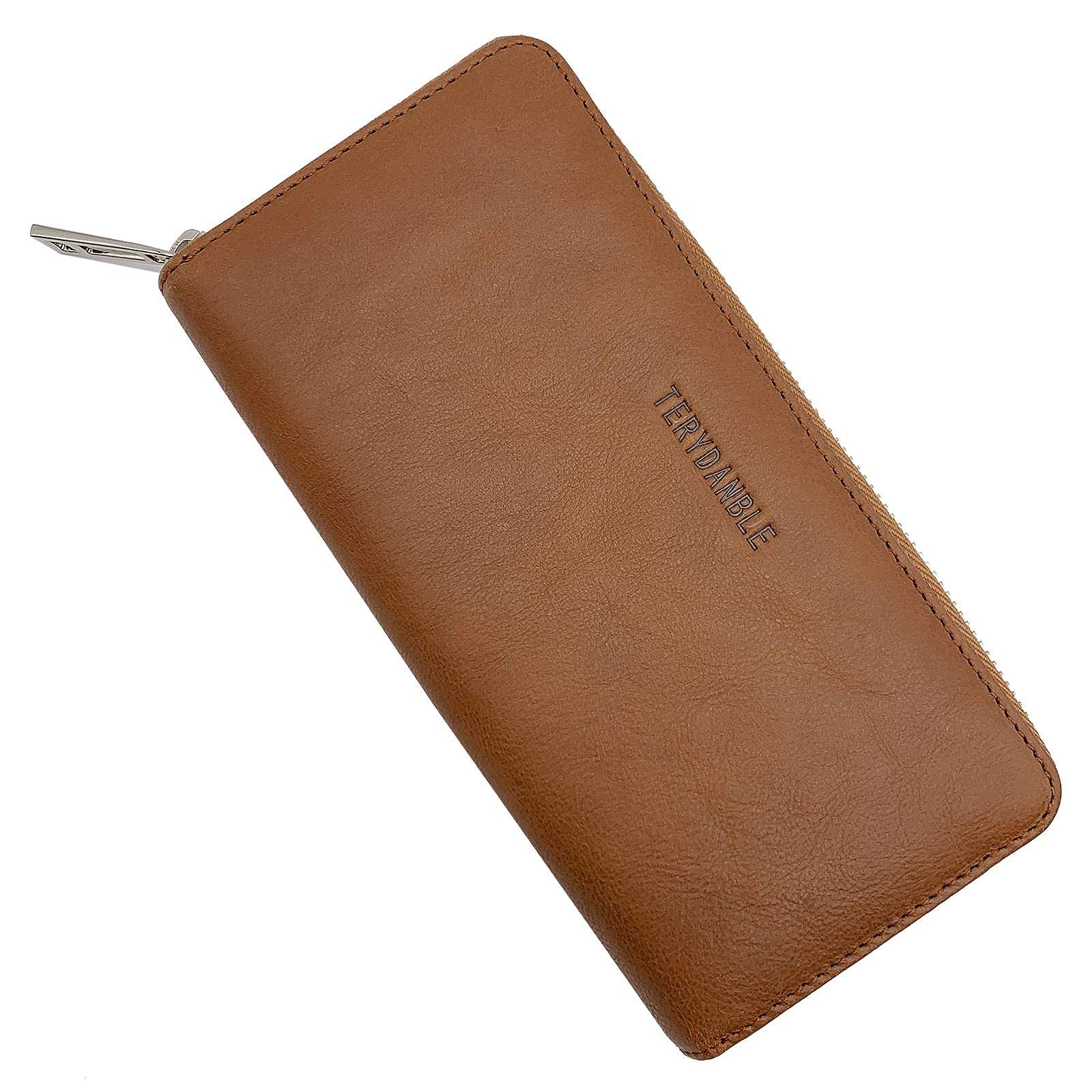 Genuine Leather RFID Blocking Men's Wallet with Phone Pocket - Slim Minimalist Zip Around Credit Card Holder & Cash Purse | Perfect for Travel, Business, and Everyday Carry