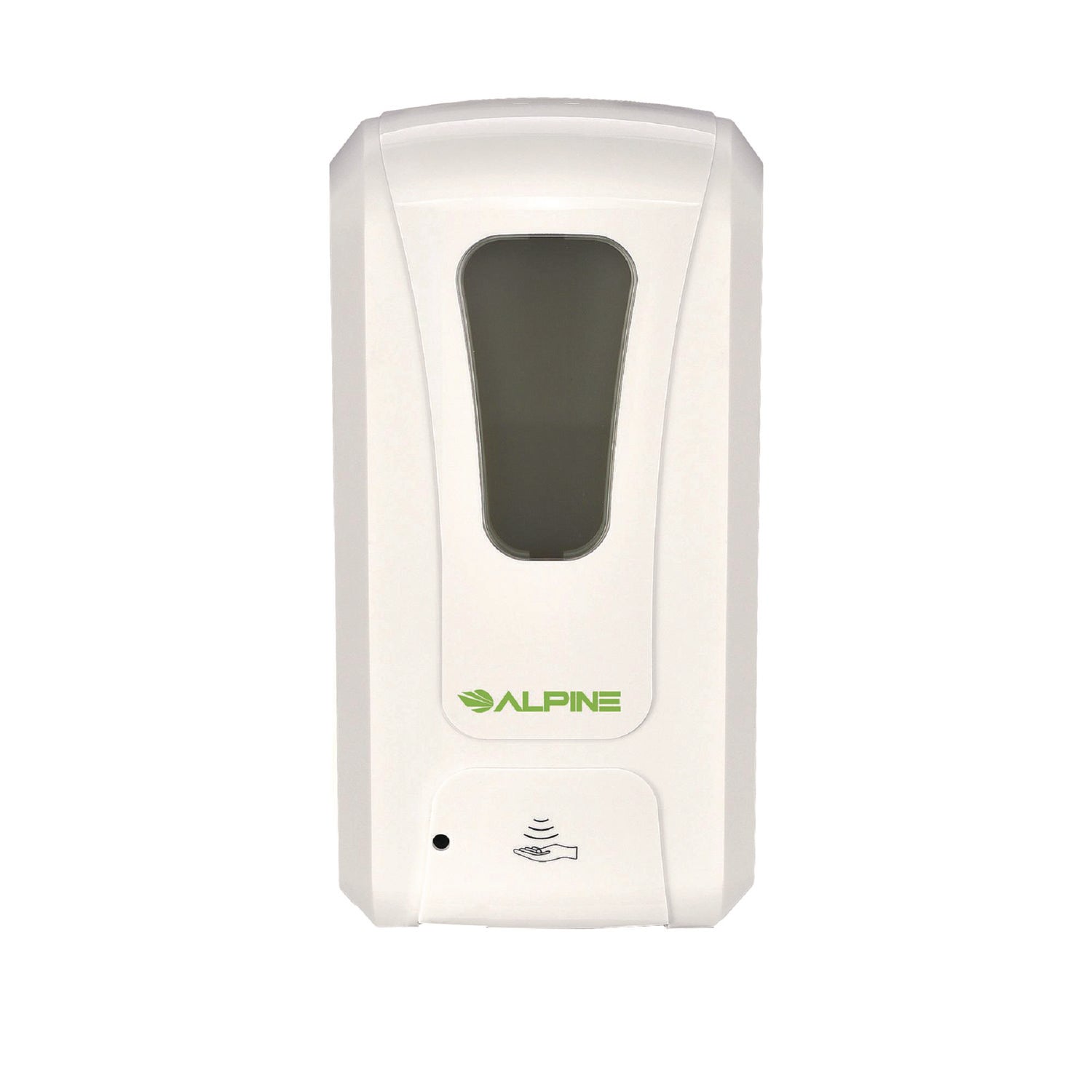 Alpine Industries Automatic Touchless Foam Hand Sanitizer & Soap Dispenser with Adjustable Floor Stand - 40 oz Capacity, White - Ideal for Hospitals, Restaurants, Schools, and Public Spaces