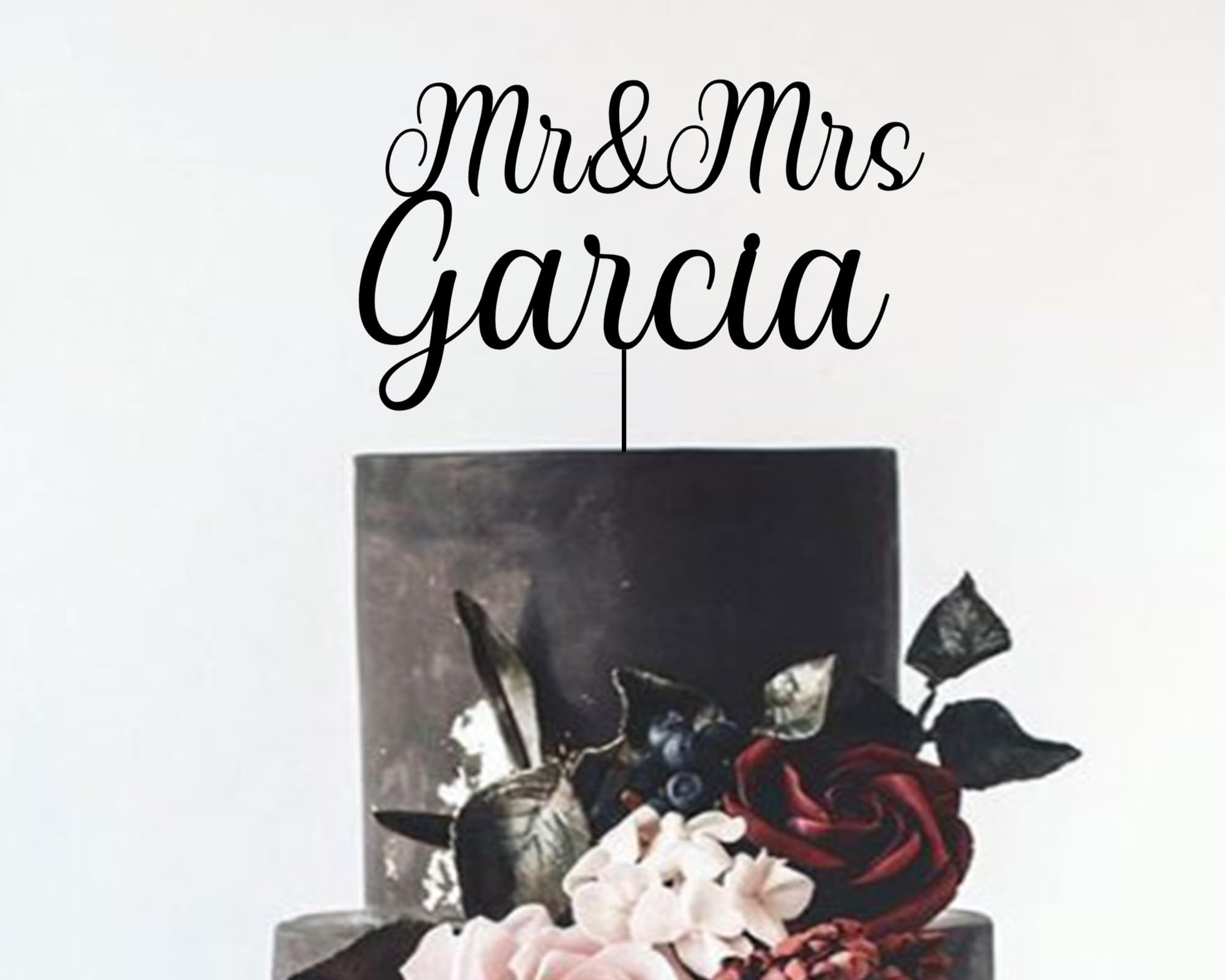 Custom Wedding Cake Toppers - Personalized Bride & Groom Cake Topper for Weddings & Anniversaries - Perfect for Wedding Cakes, Anniversary Celebrations & Romantic Couple Gifts